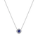 Náhrdelník se safíry a diamanty Curvy Wish4