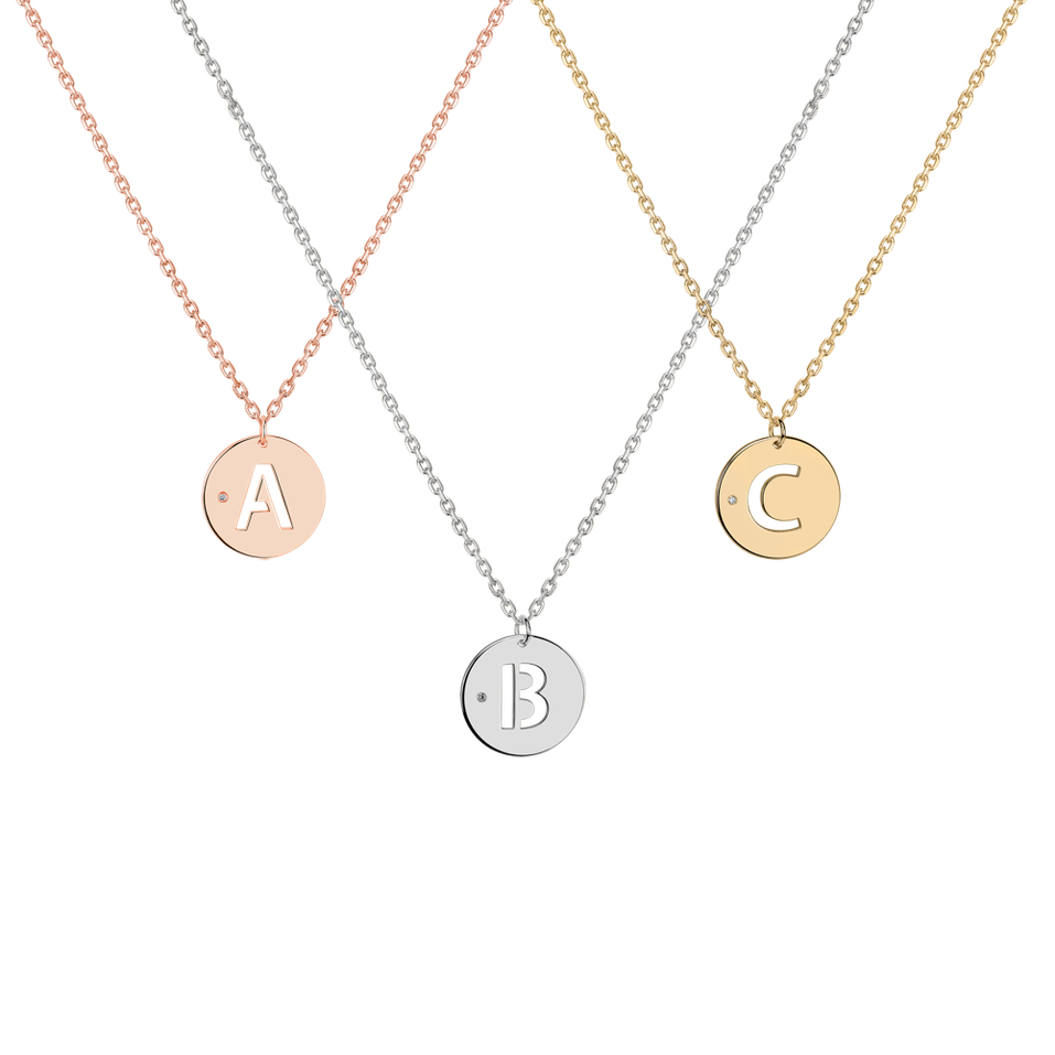 Náhrdelník s diamantem Magic Alphabet