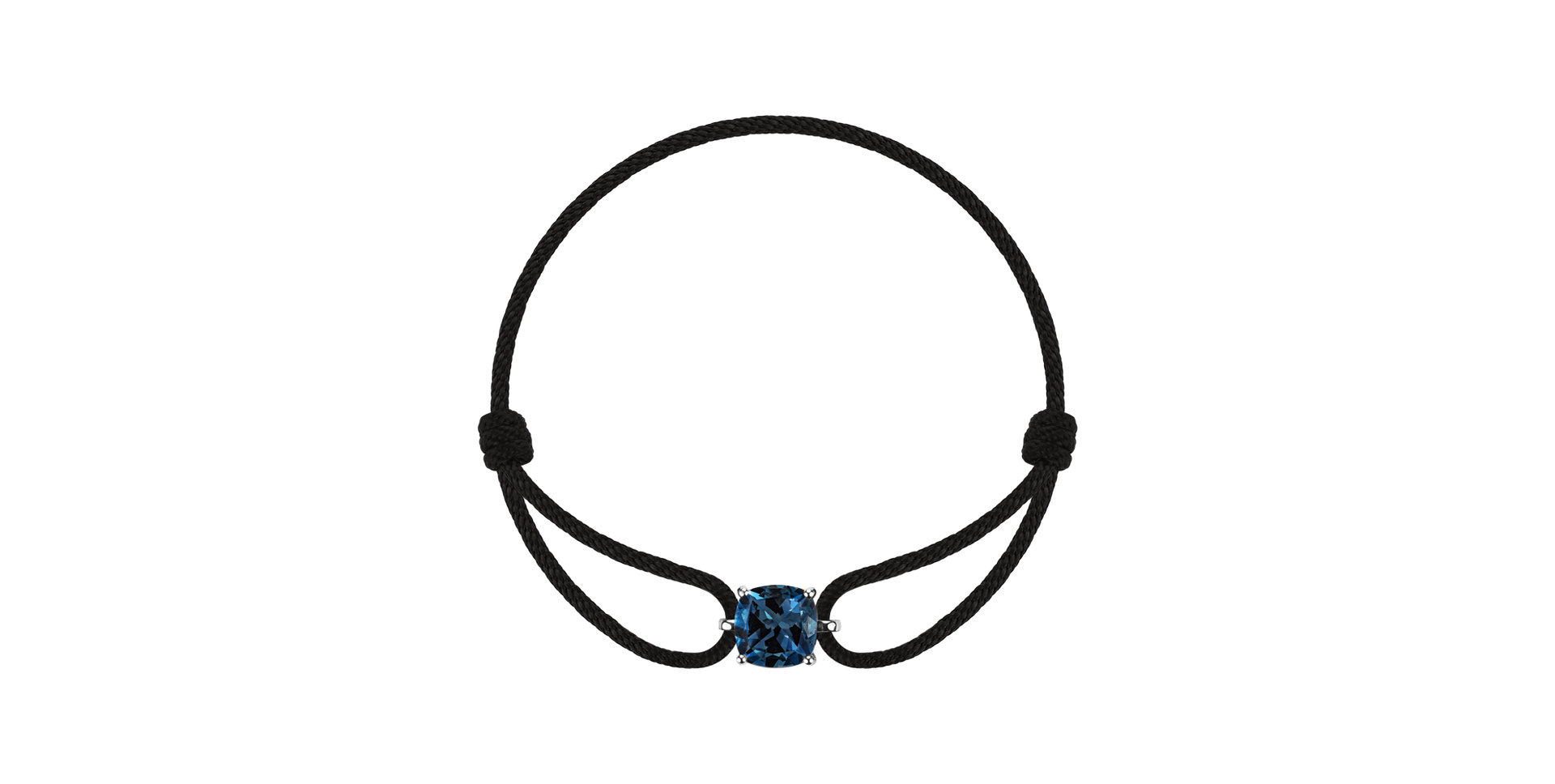 Náramek se šnůrkou a topazem london Faith