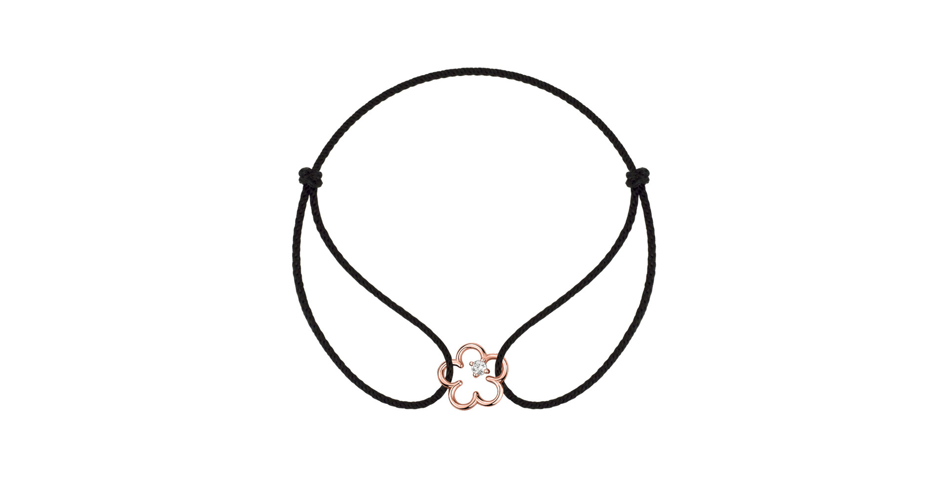 Náramek se šnůrkou Glossy daisy