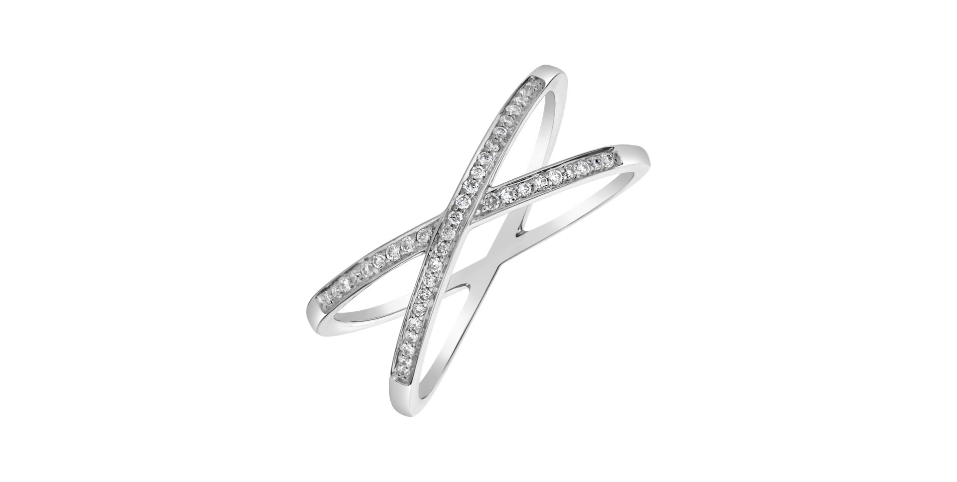 Prsten s diamanty Peace Twin