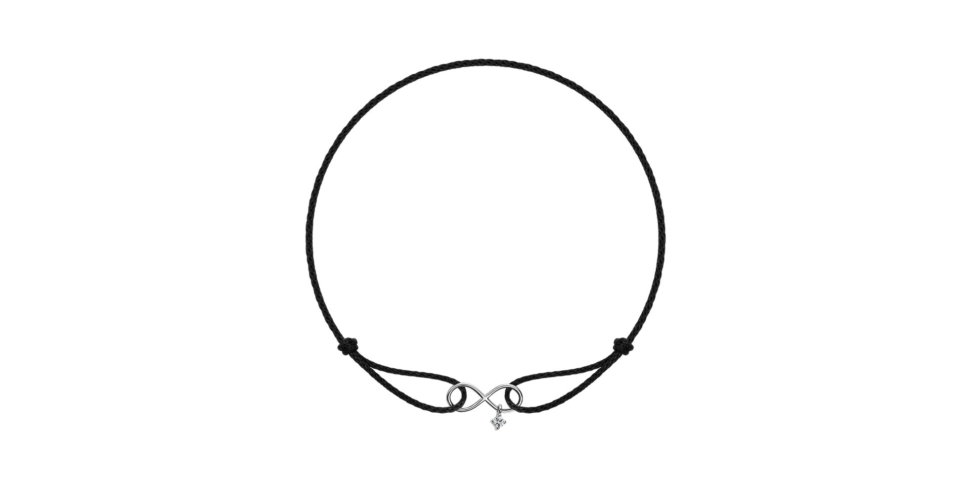 Náramek s diamantem Infinity Bond