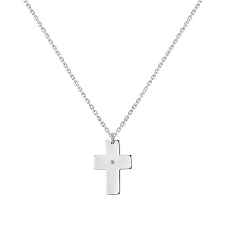 Náhrdelník s diamantem Cross of Declaration