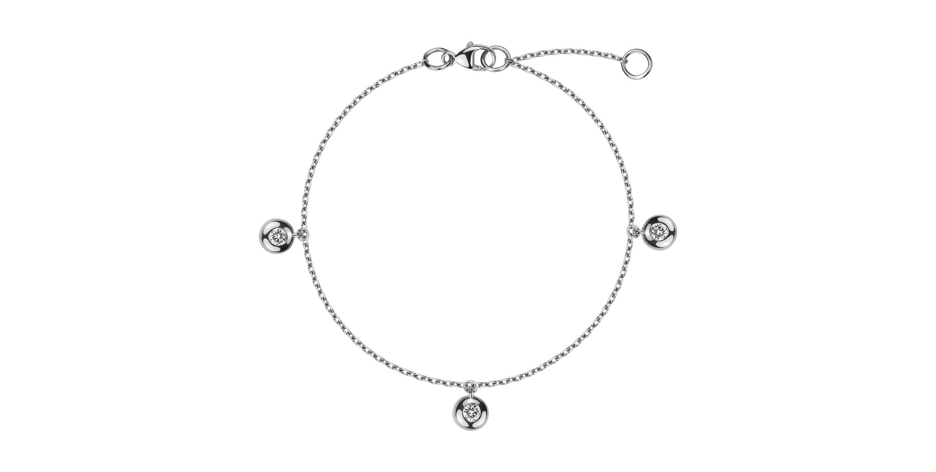 Náramek s diamanty Pop of Dots