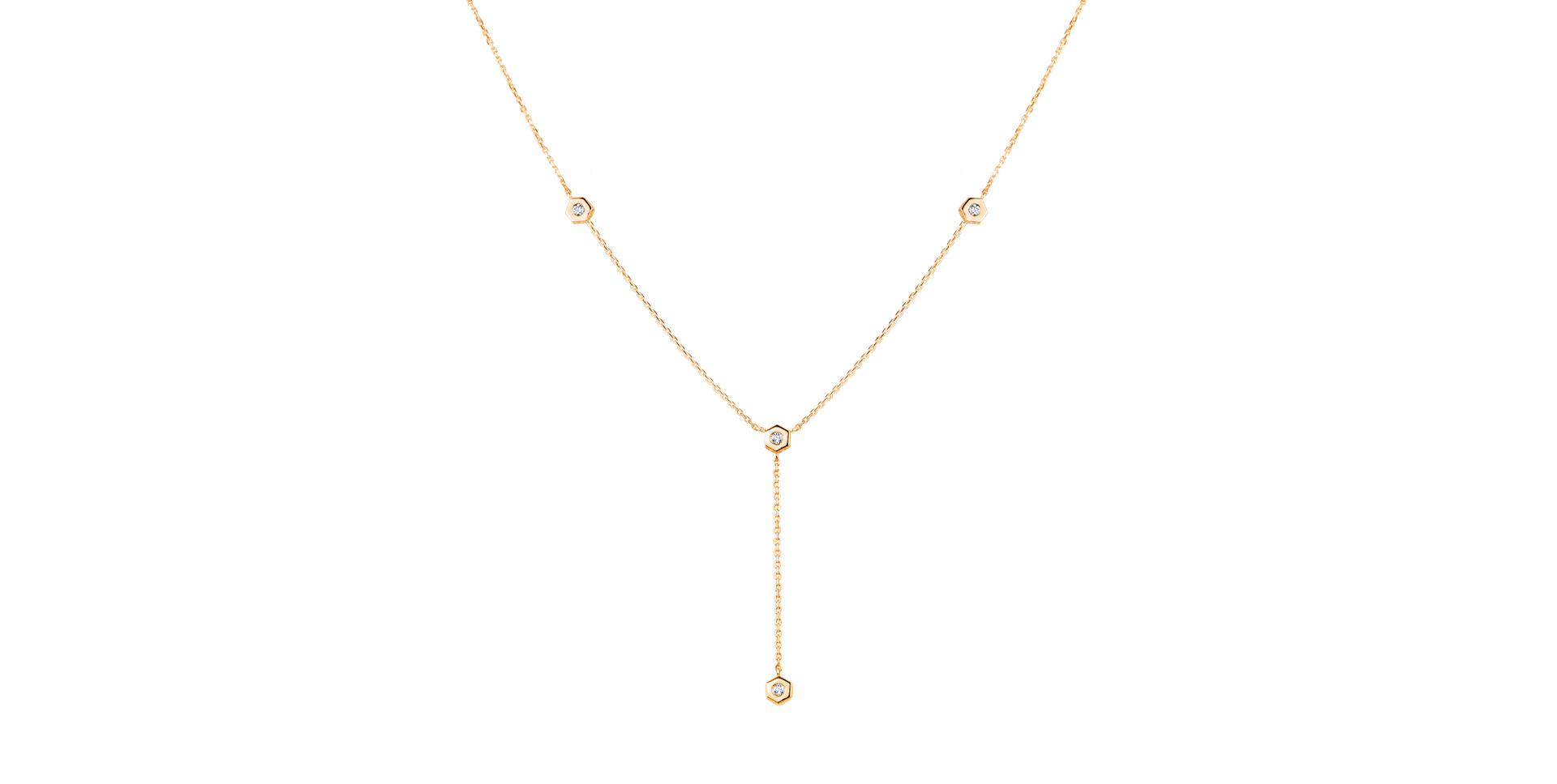 Náhrdelník s diamanty Six Sides