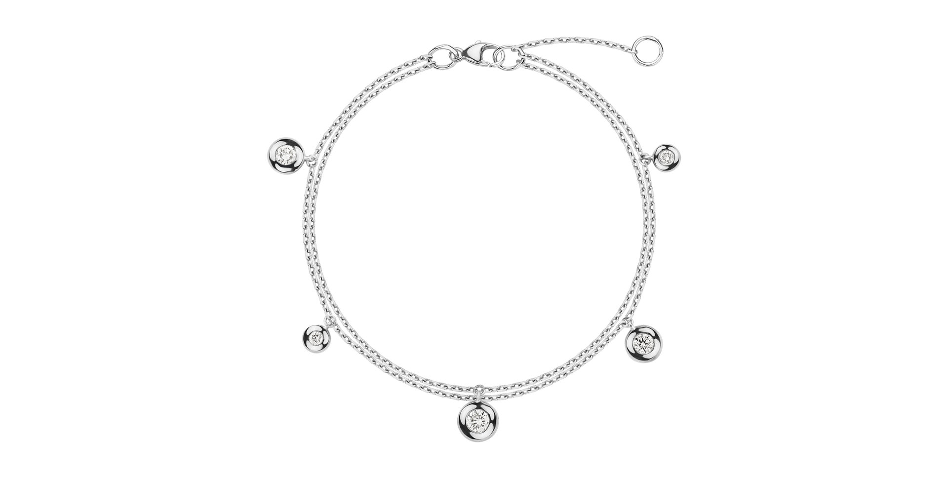 Náramek s diamanty Dots