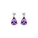 Náušnice s diamanty a ametystem Ismene5