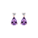 Náušnice s diamanty a ametystem Ismene5