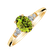Prsten s diamanty a peridotem Melisandra4