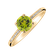 Prsten s diamanty a peridotem Satin4