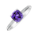 Prsten s diamanty a ametystem Melody Symphony4