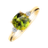 Prsten s diamanty a peridotem Mirabel3