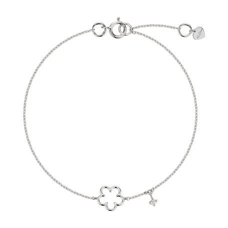 Náramek s diamantem Glossy Daisy