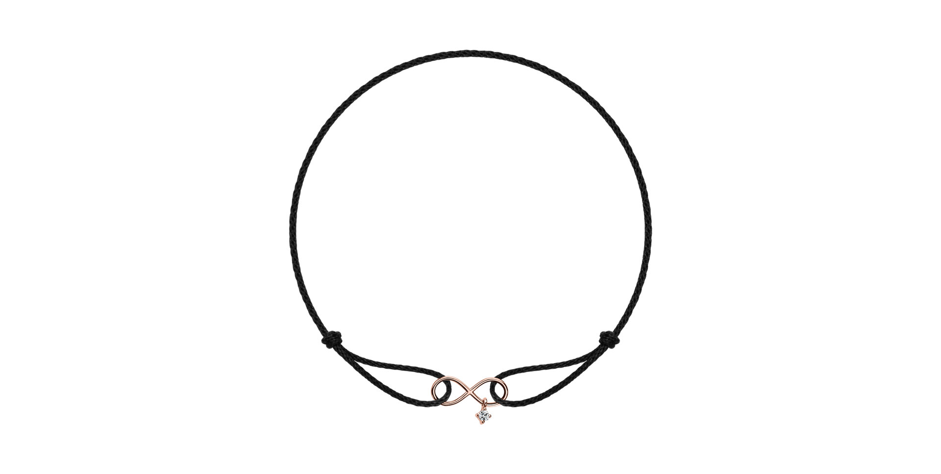 Náramek s diamantem Infinity Bond