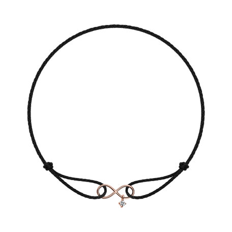 Náramek s diamantem Infinity Bond