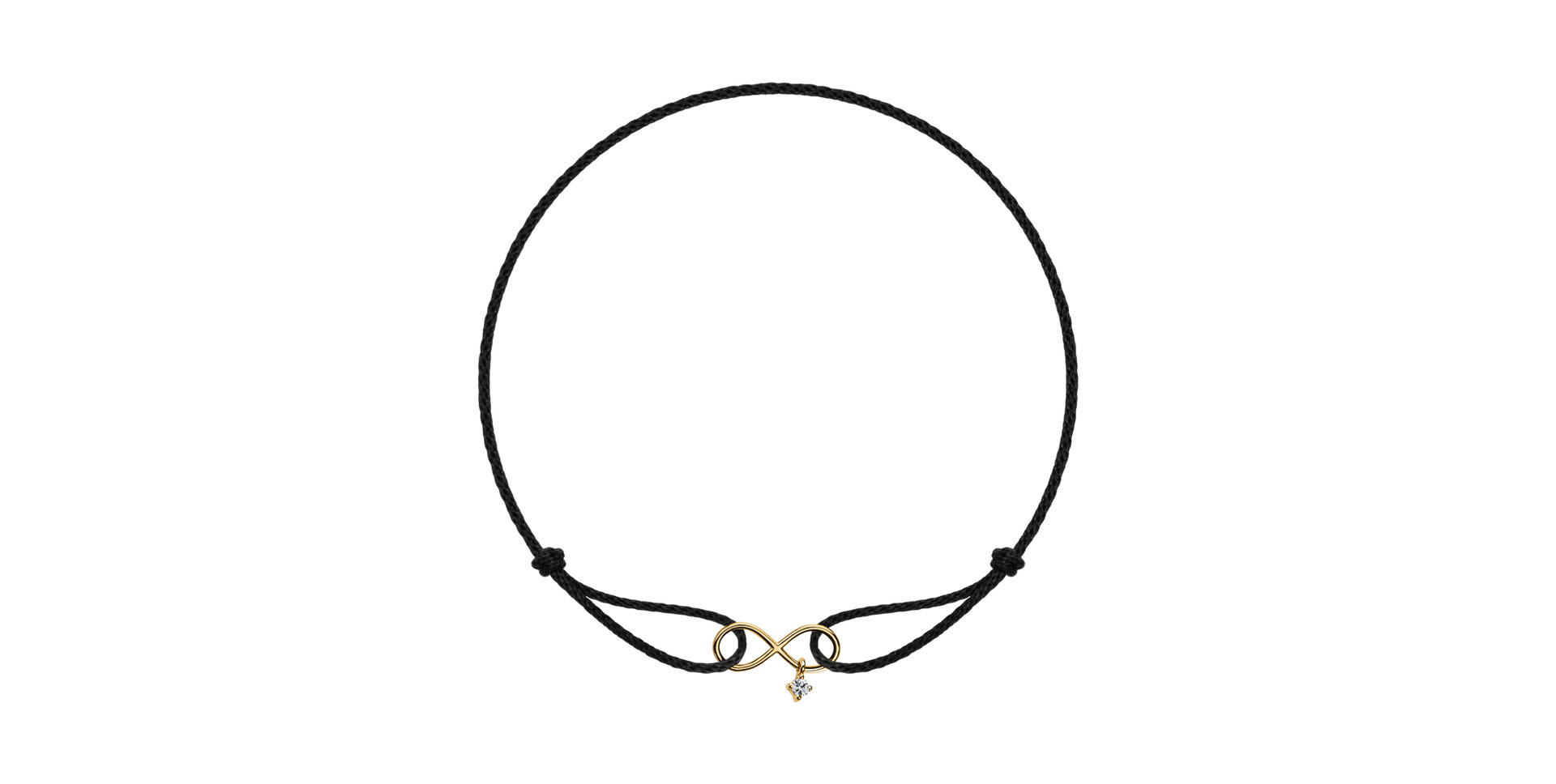 Náramek s diamantem Infinity Bond