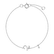 Náramek s diamantem Curly Letter V3