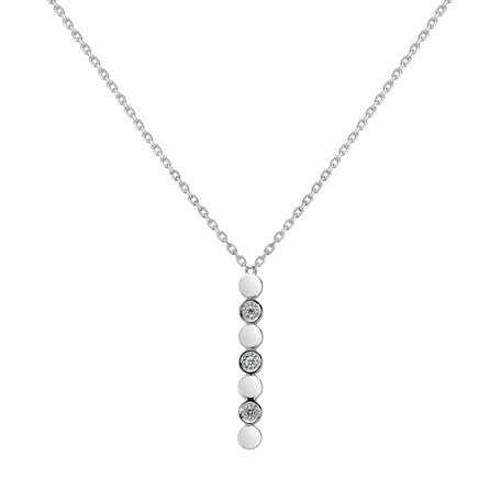 Náhrdelník s diamanty Long Shiny Dots