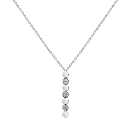Náhrdelník s diamanty Long Shiny Dots