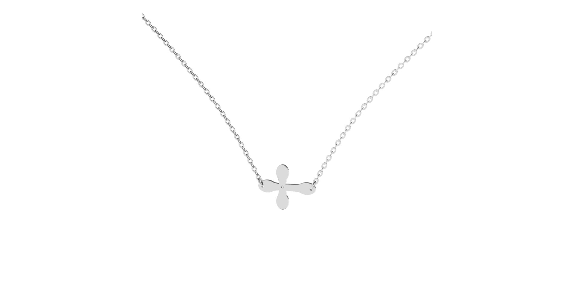 Náhrdelník s diamantem Pomp Religion