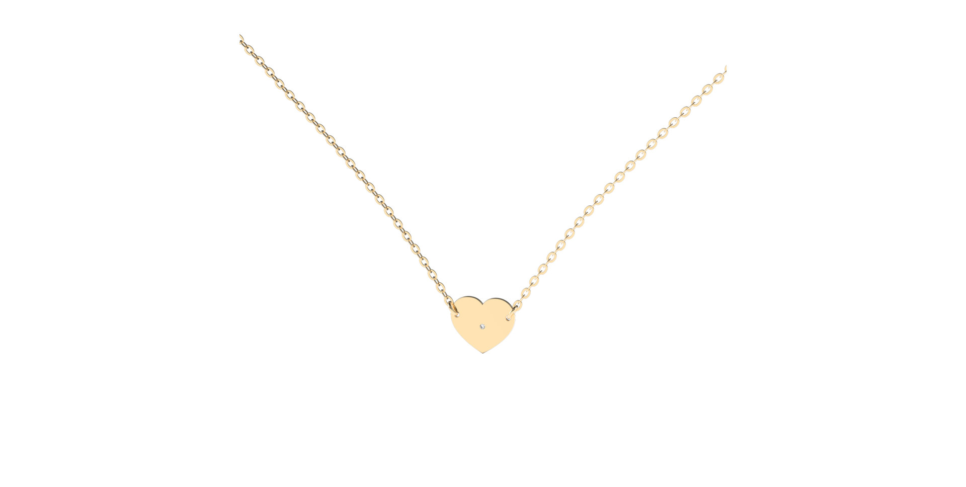 Náhrdelník s diamantem My Love