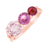 Prsten s rubínem, růženínem a safírem Tripple Bonbons5