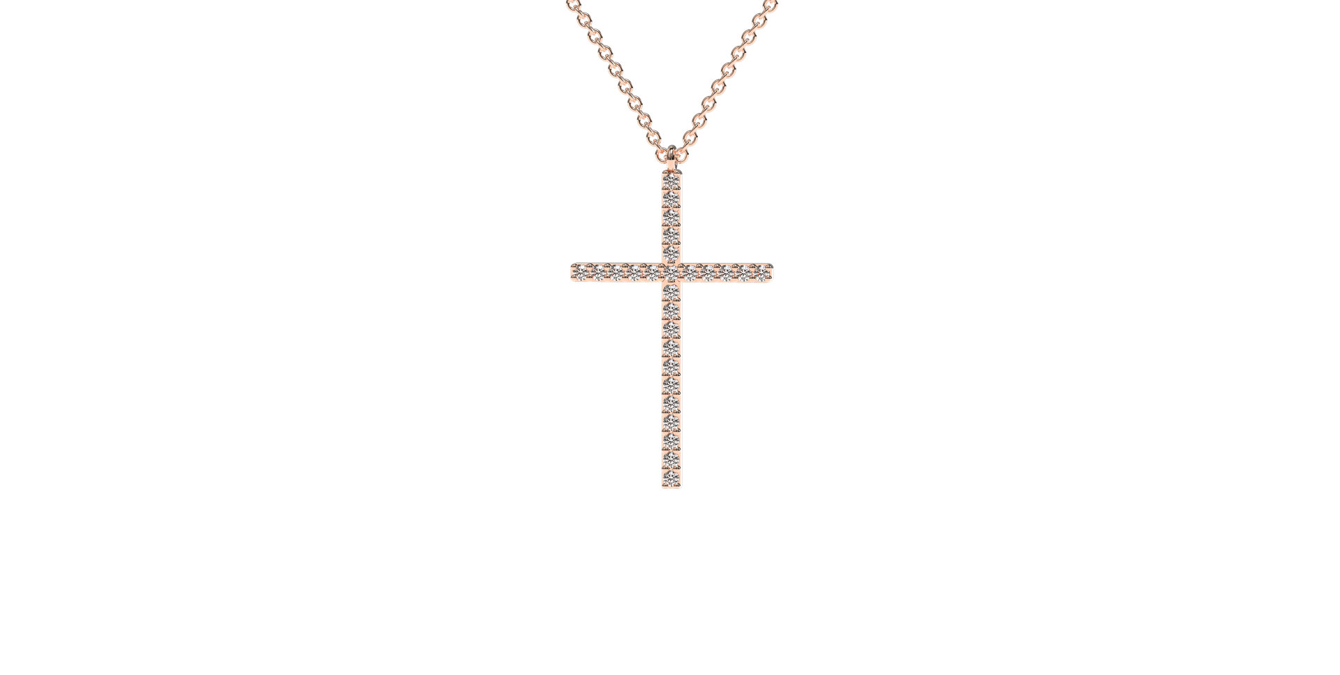 Náhrdelník s diamanty Cross