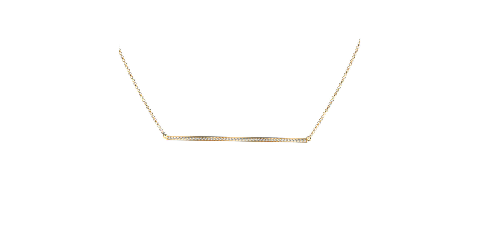 Náhrdelník s diamanty Line