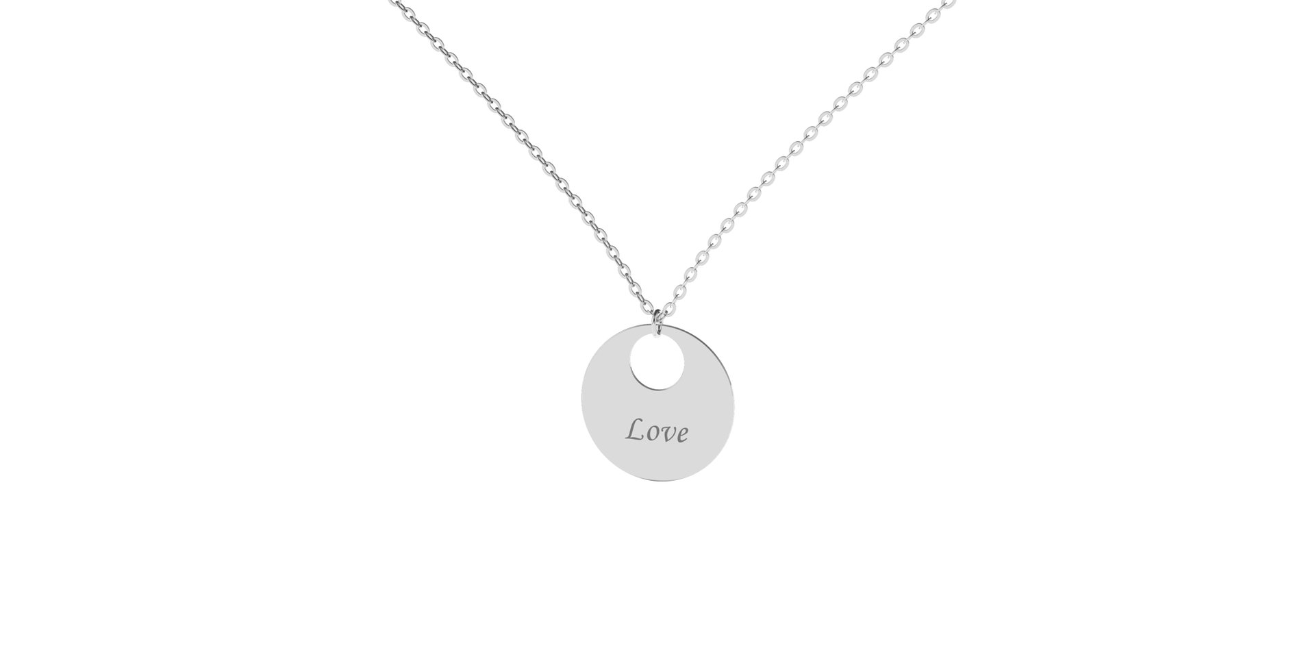 Náhrdelník s diamantem Love Courier