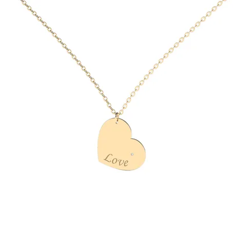 Náhrdelník s diamantem Amour Heart