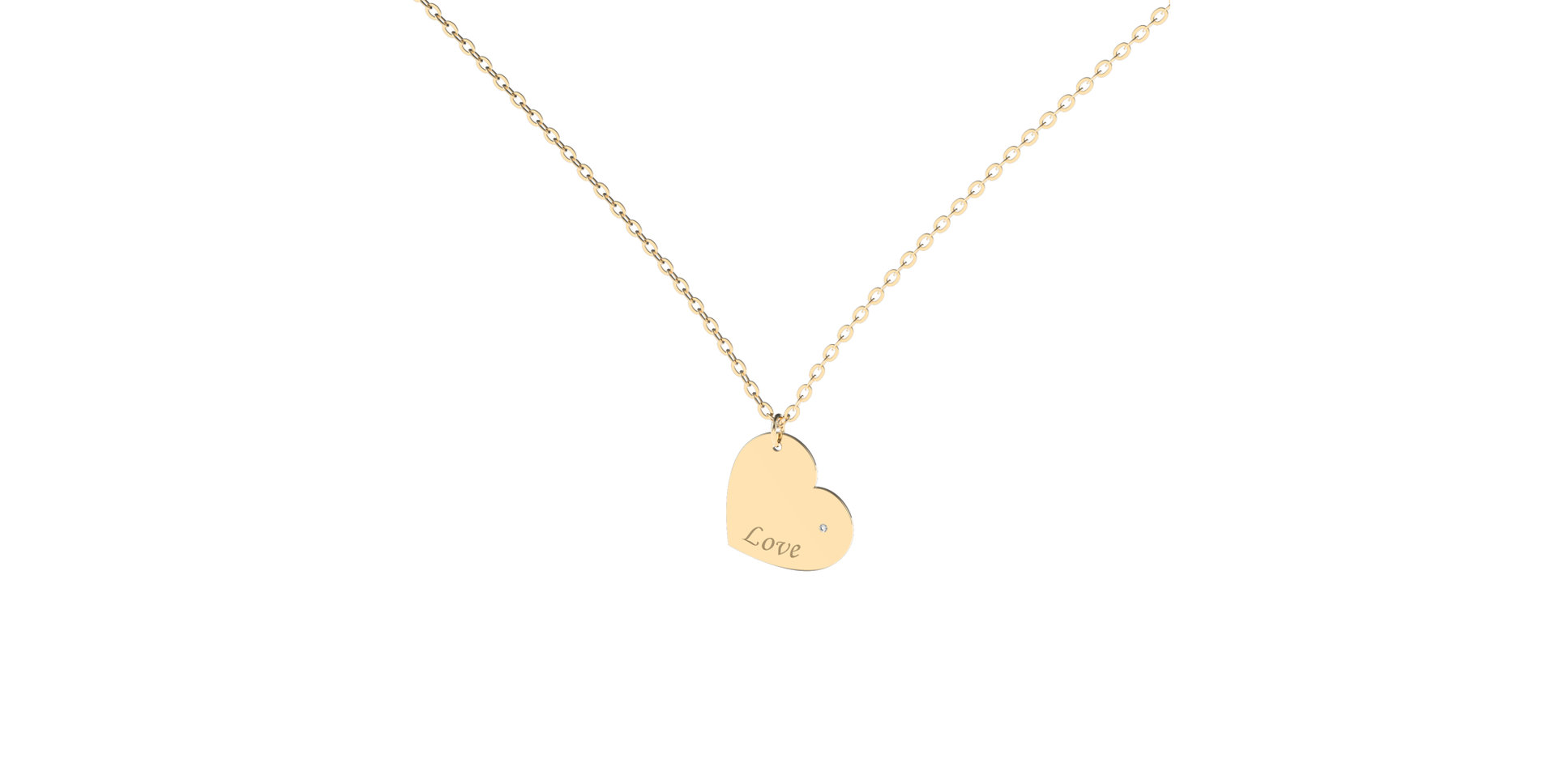 Náhrdelník s diamantem Envoy Love