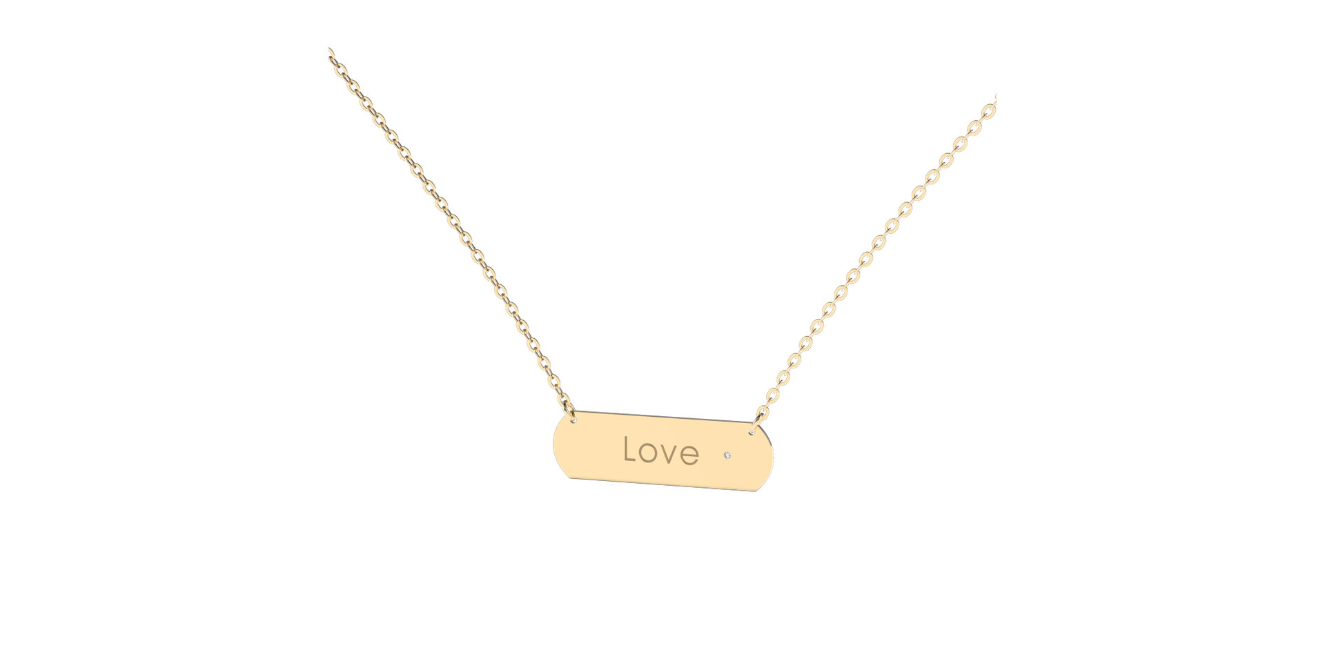 Náhrdelník s diamantem Posh Amour