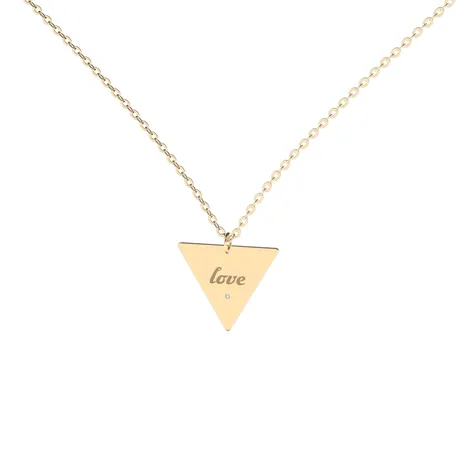 Náhrdelník s diamantem Love Triangle