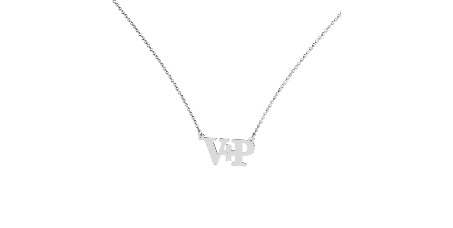 Náhrdelník s diamantem Initials