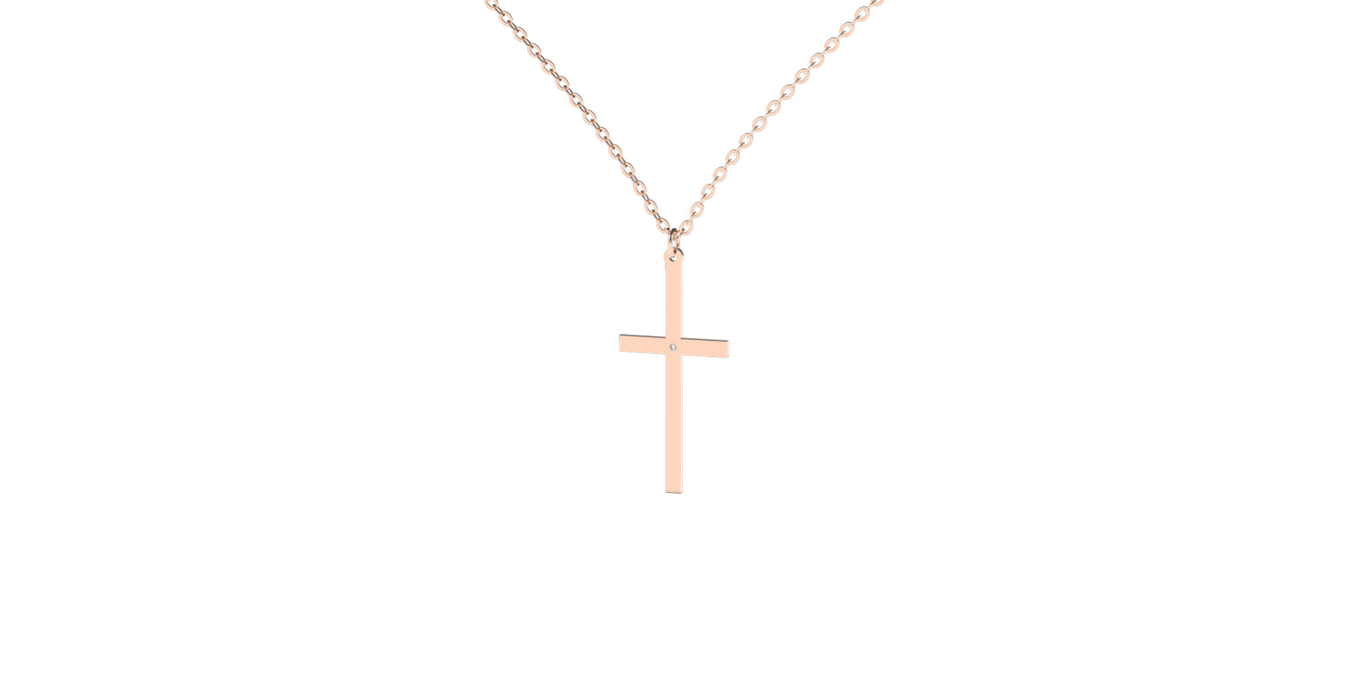 Náhrdelník s diamantem Cross