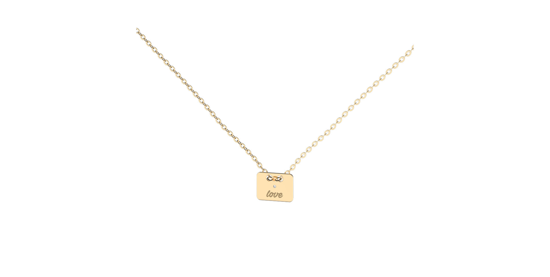 Náhrdelník s diamantem Military Amour