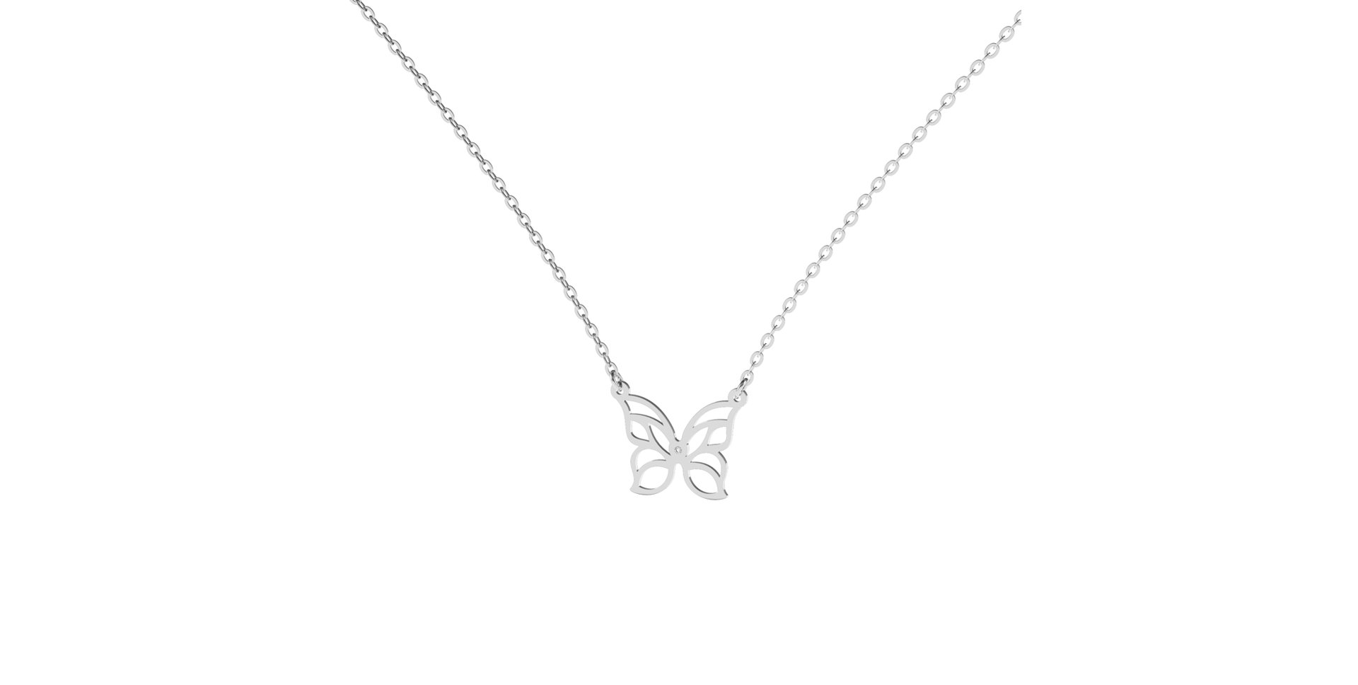 Náhrdelník s diamantem Fantasy Butterfly