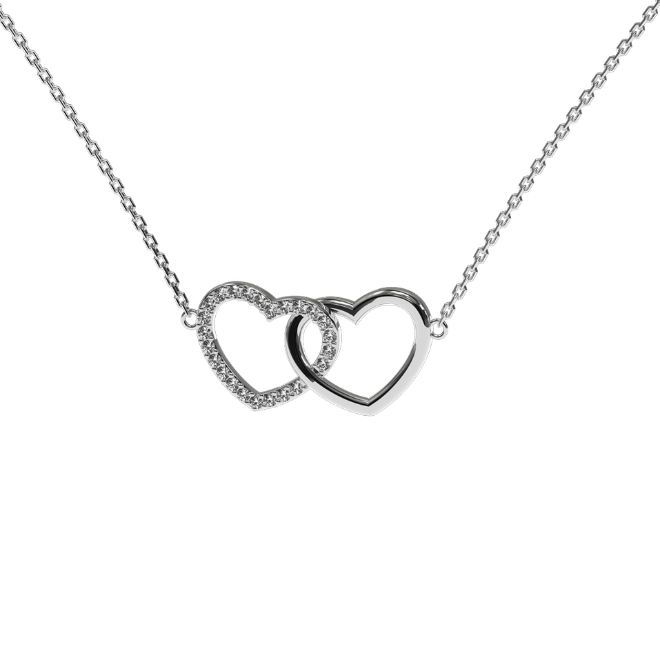 Náhrdelník s diamanty Sparkling Heart