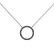 Náhrdelník s černými a bílými diamanty Little Circle2