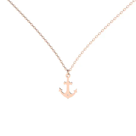 Náhrdelník s diamantem Diamond Anchor