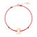 Diamantový náramek se šňůrkou Love Circle3