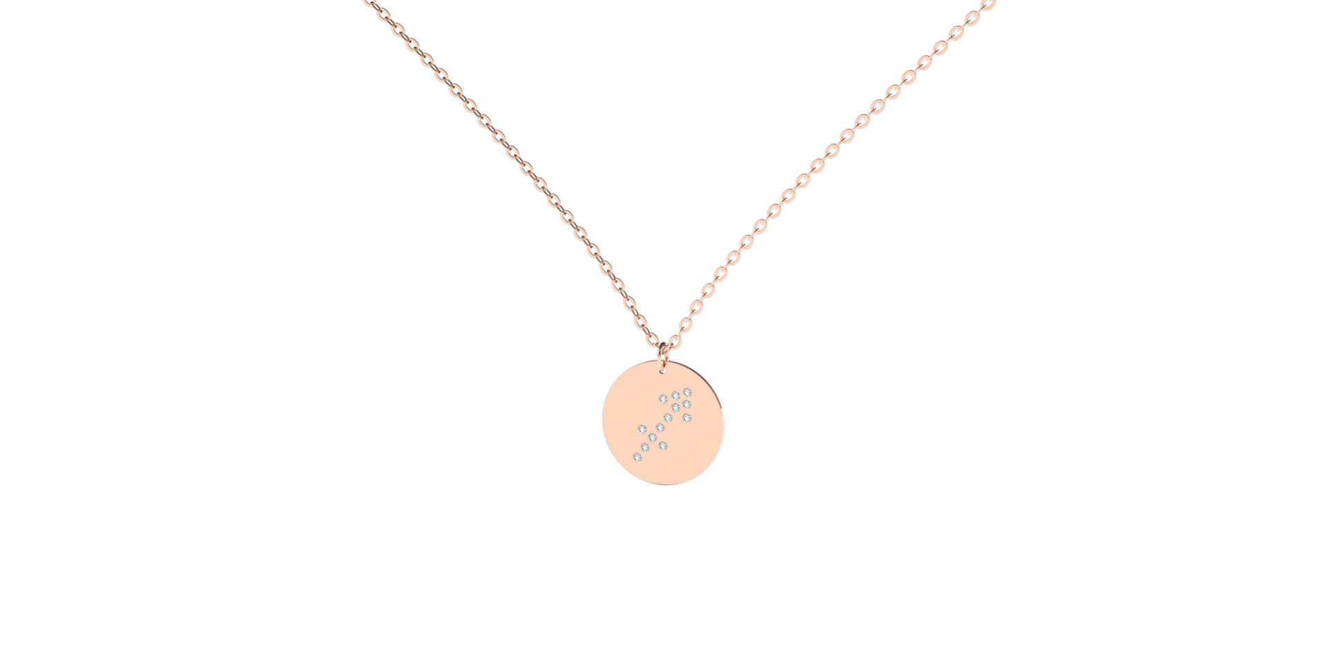 Náhrdelník s diamanty Sagittarius