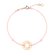 Diamantový náramek se šňůrkou Love Circle3