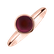 Prsten s růžovým granátem Bonbon2