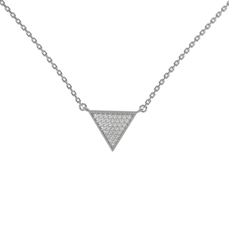 Náhrdelník s diamanty Sparkling Triangle