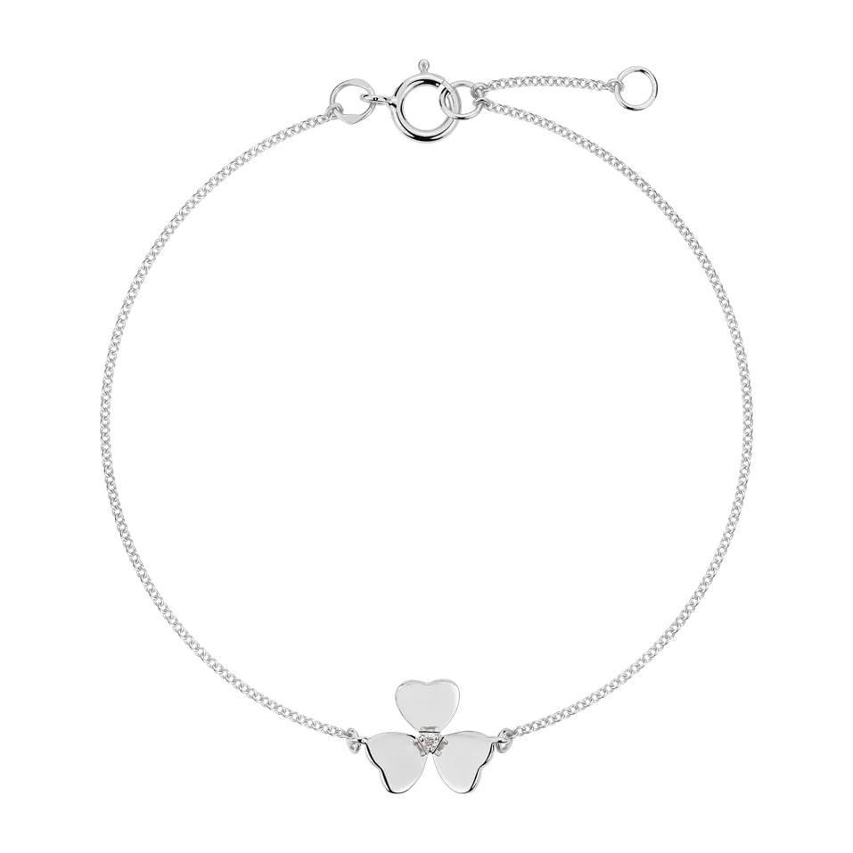 Náramek s diamantem Petal