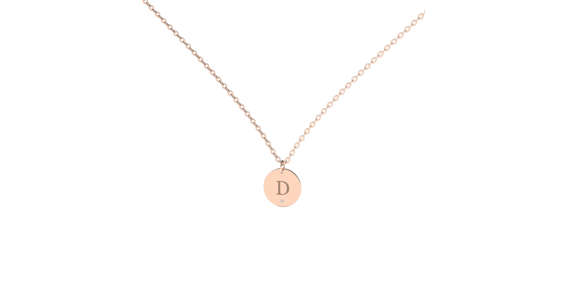Náhrdelník s diamantem Little Coins D