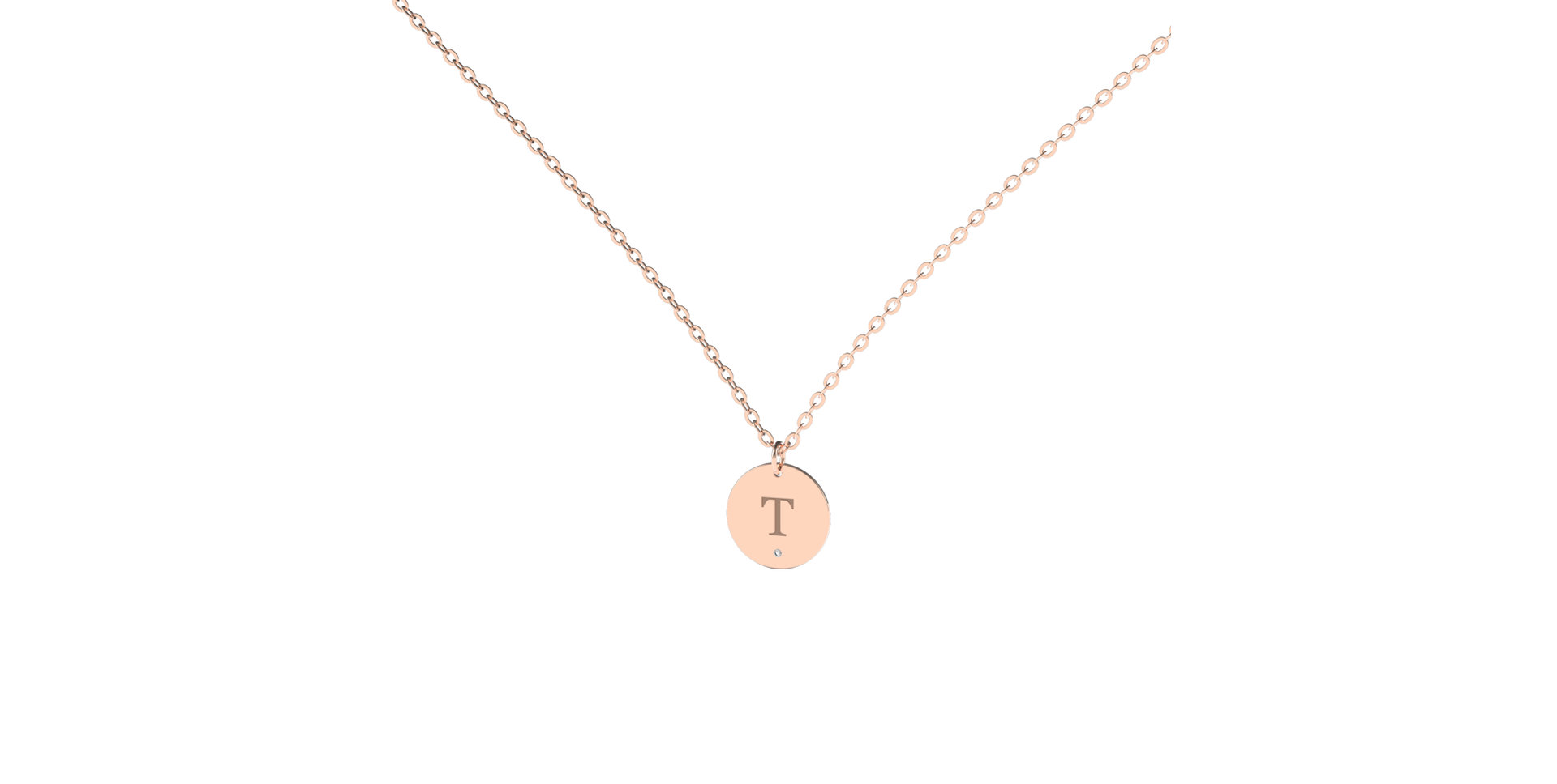 Náhrdelník s diamantem Little Coins T