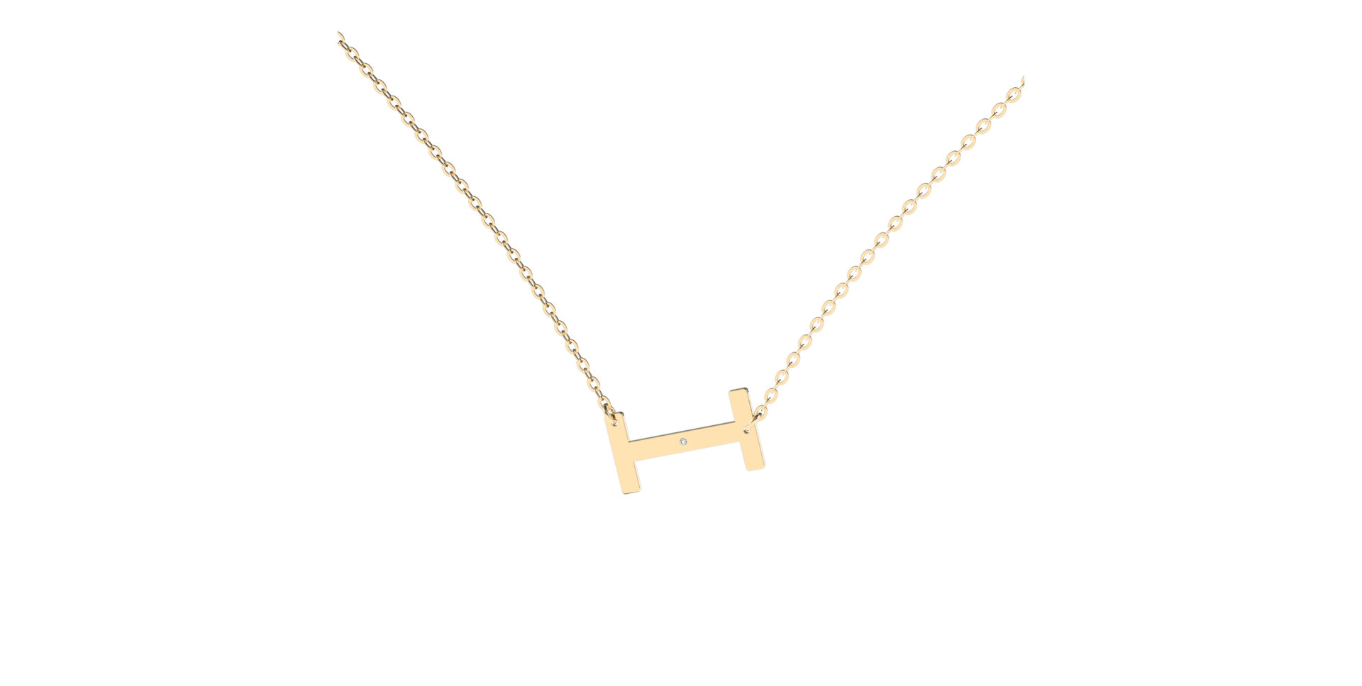 Náhrdelník s diamantem Big Line I