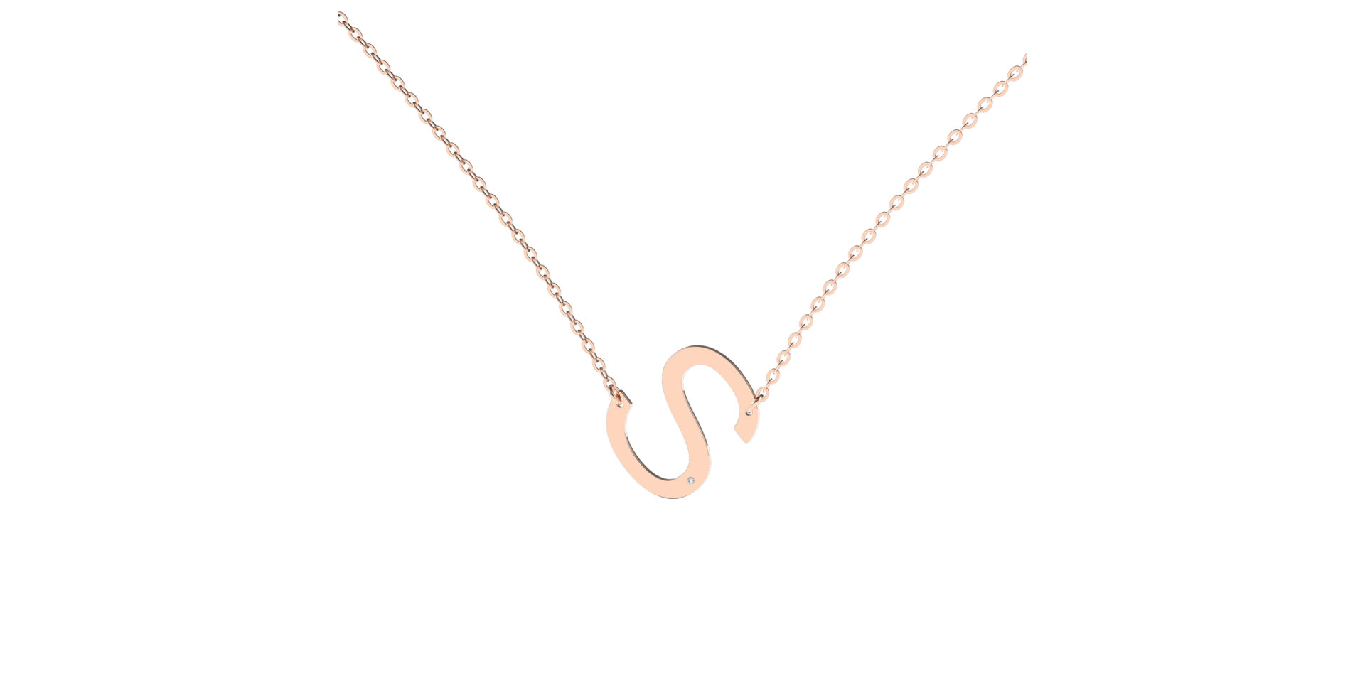 Náhrdelník s diamantem Big Line S